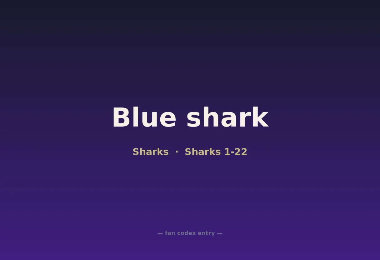 Blue shark