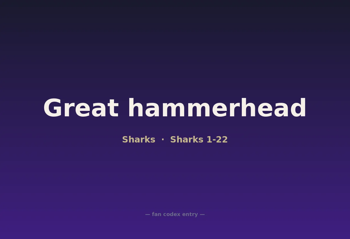 Great hammerhead