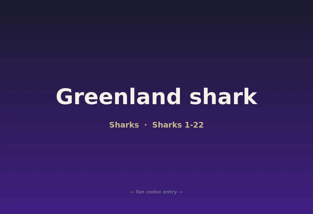 Greenland shark