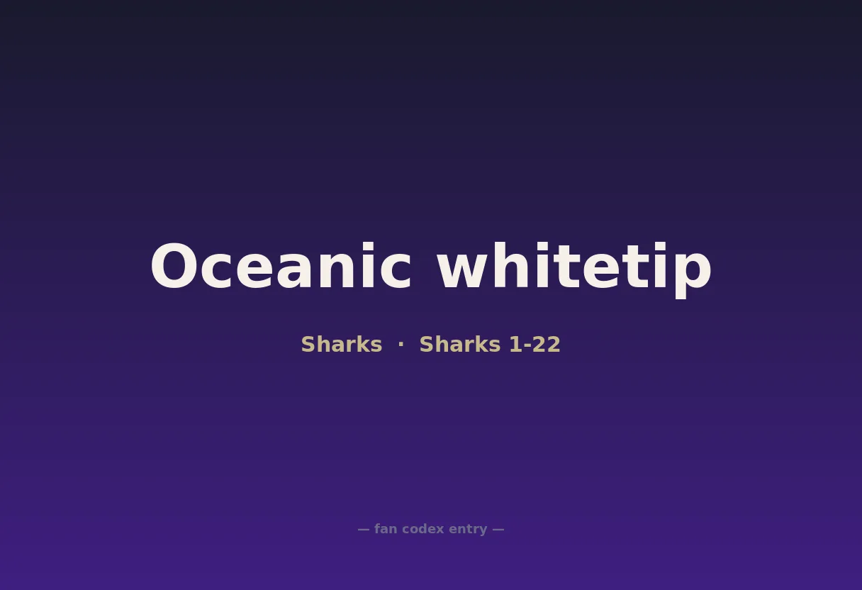 Oceanic whitetip