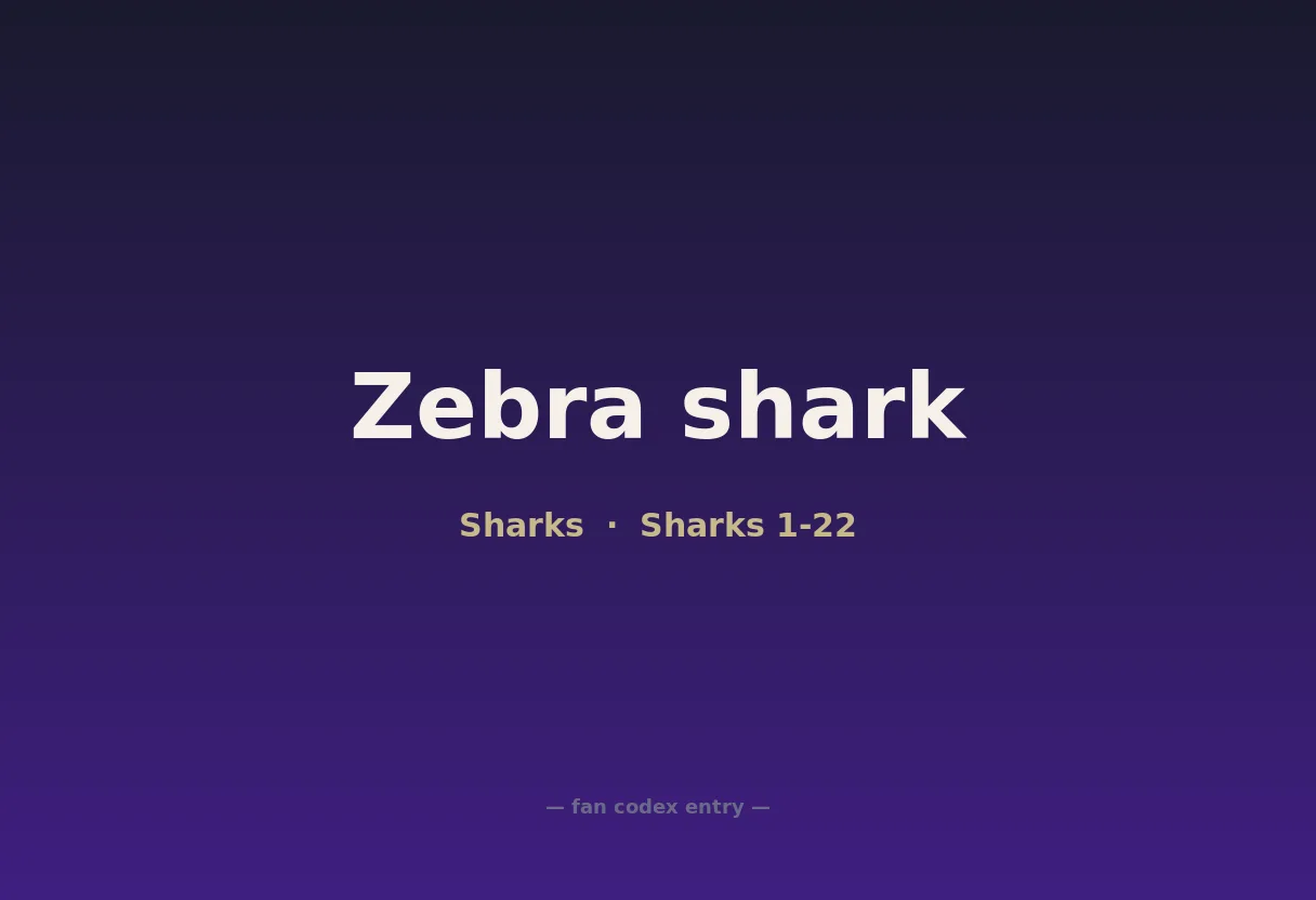 Zebra shark